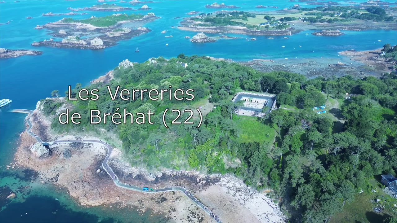 Vue aérienne de la Citadelle sur l’île de Bréhat